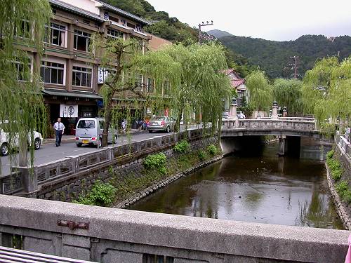城崎温の町並み